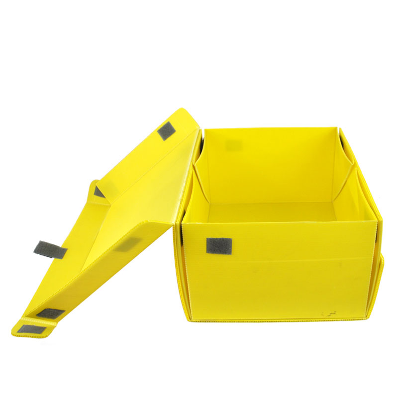 黃色自粘貼周轉箱