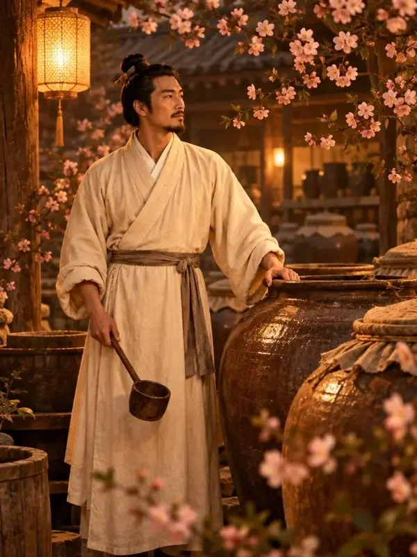 红果短剧官网·桃花镇上有个酿酒的人海报，分类：古装温情